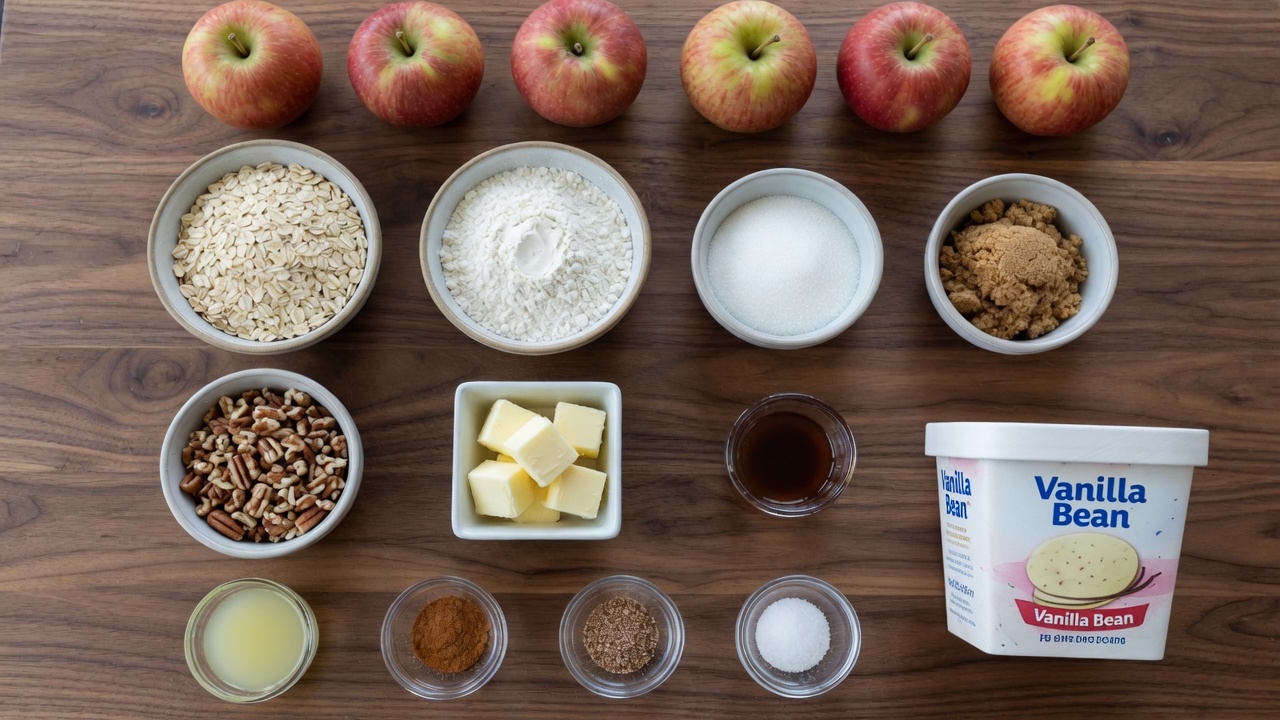 Ingredients for Apple Crisp