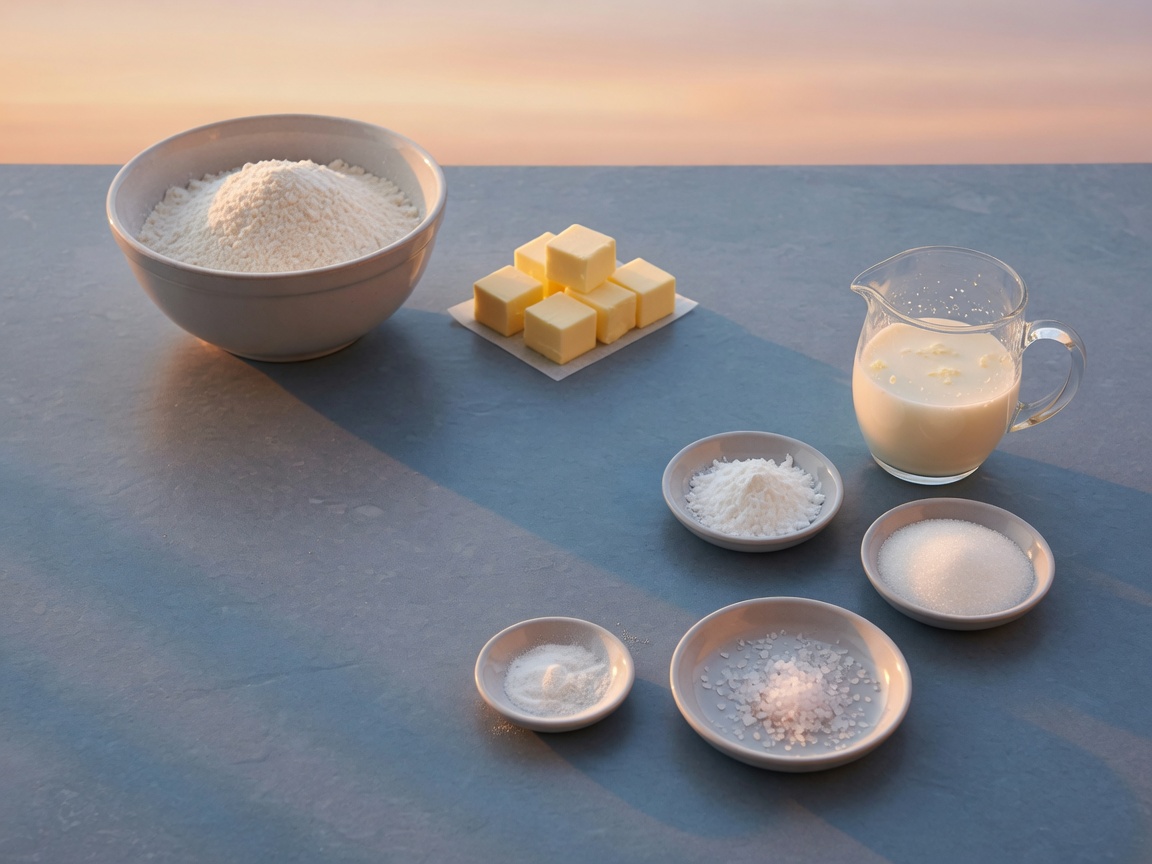 Ingredients for Buttermilk Biscuits