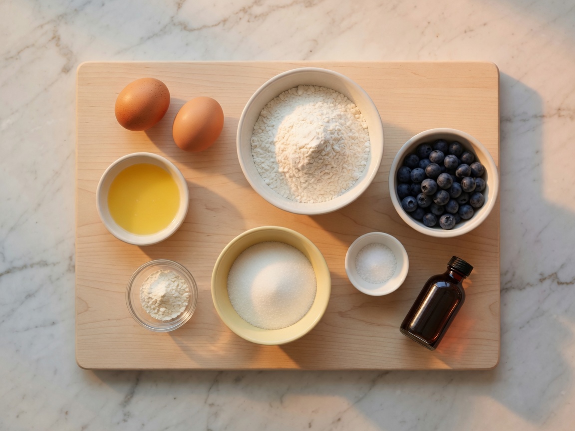 Ingredients for Blueberry Muffins
