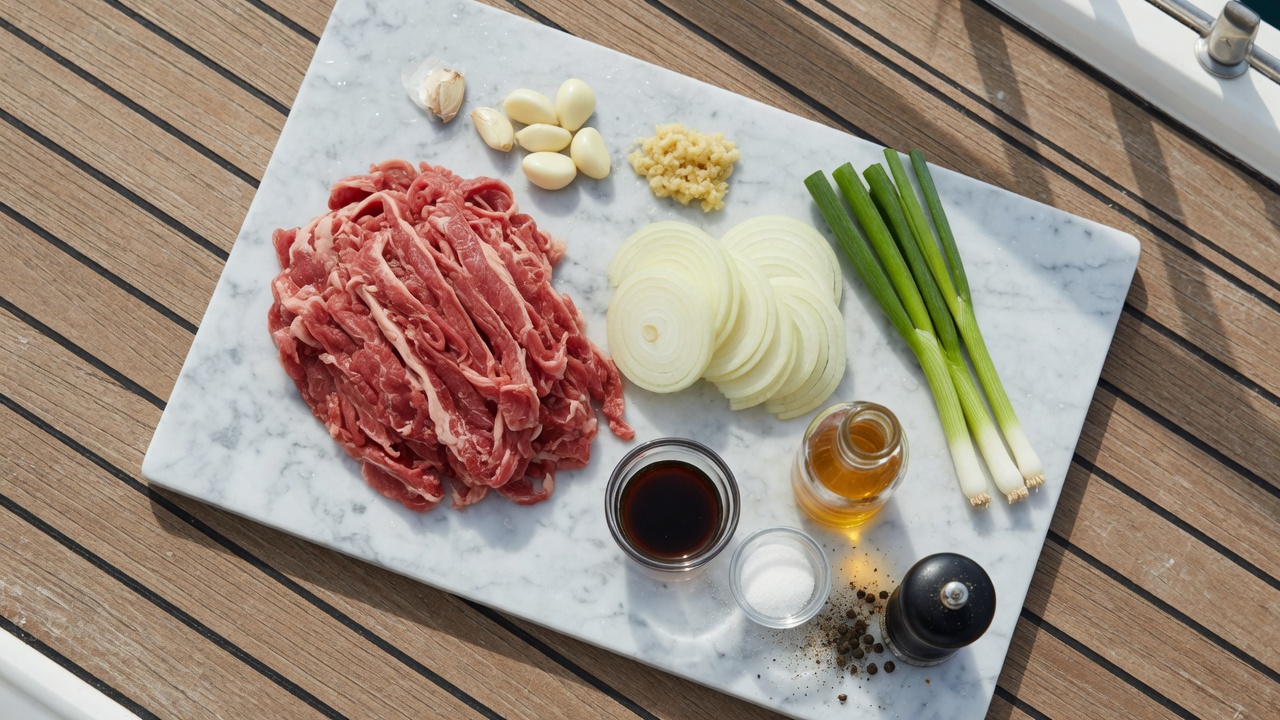 Ingredients for Bulgogi