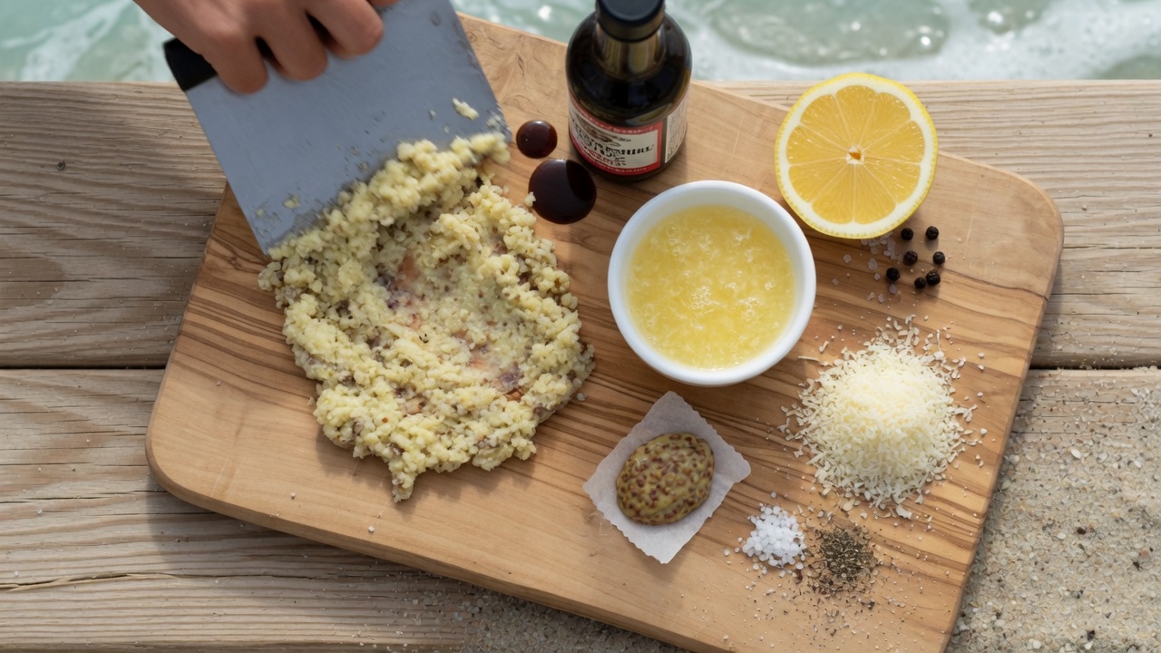 Garlic and anchovies mashed