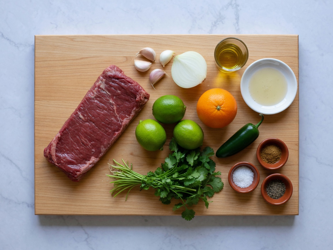 Ingredients for Carne Asada