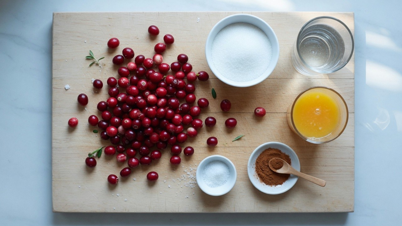 Ingredients for Cranberry Sauce