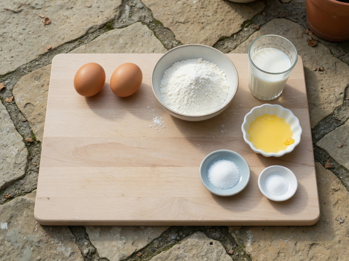 Ingredients for Crepes