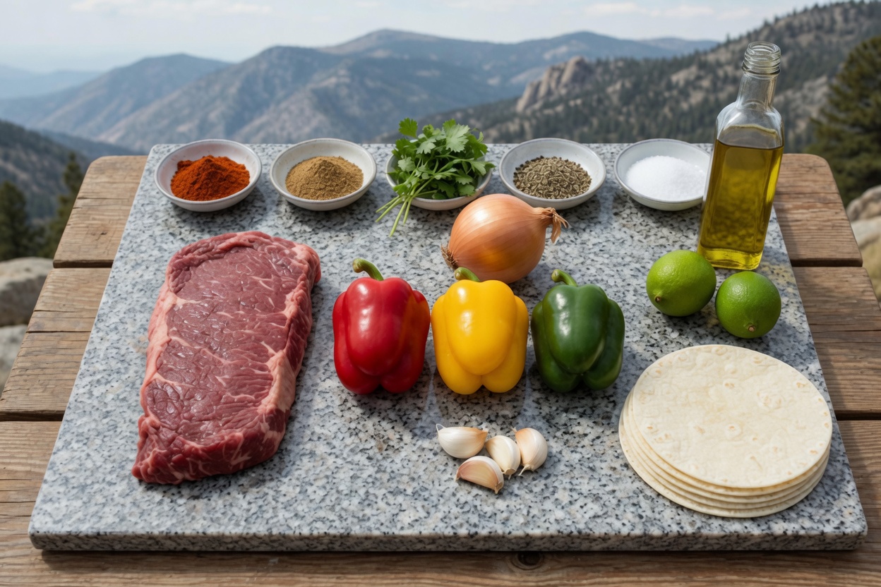Ingredients for Fajitas