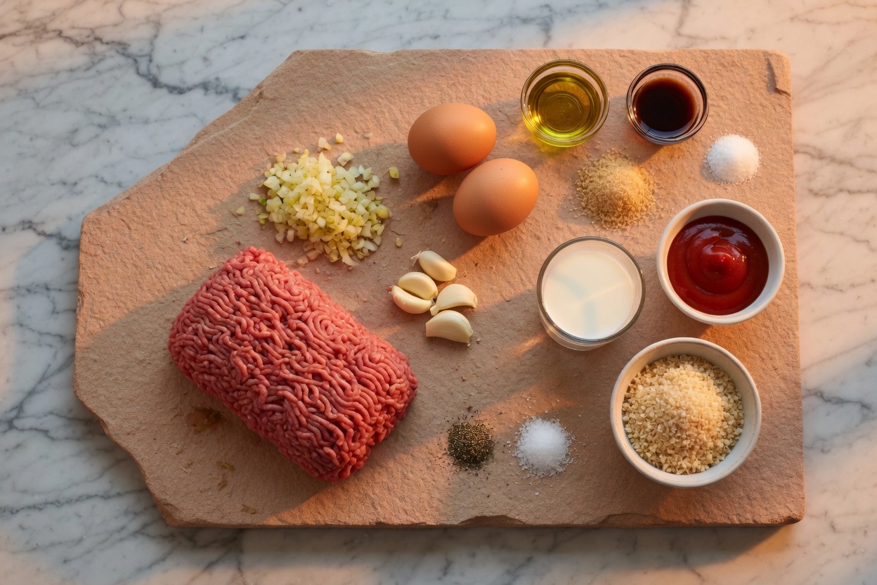 Ingredients for Meatloaf