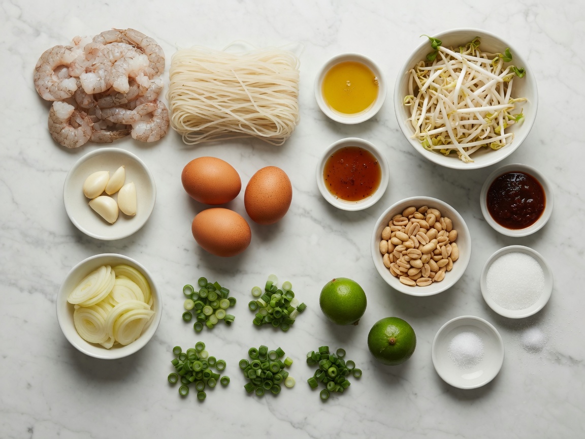 Ingredients for Pad Thai