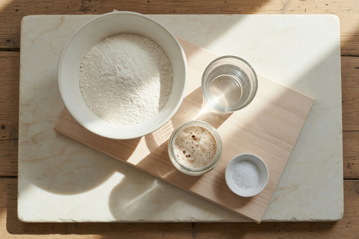 Ingredients for Sourdough Bread