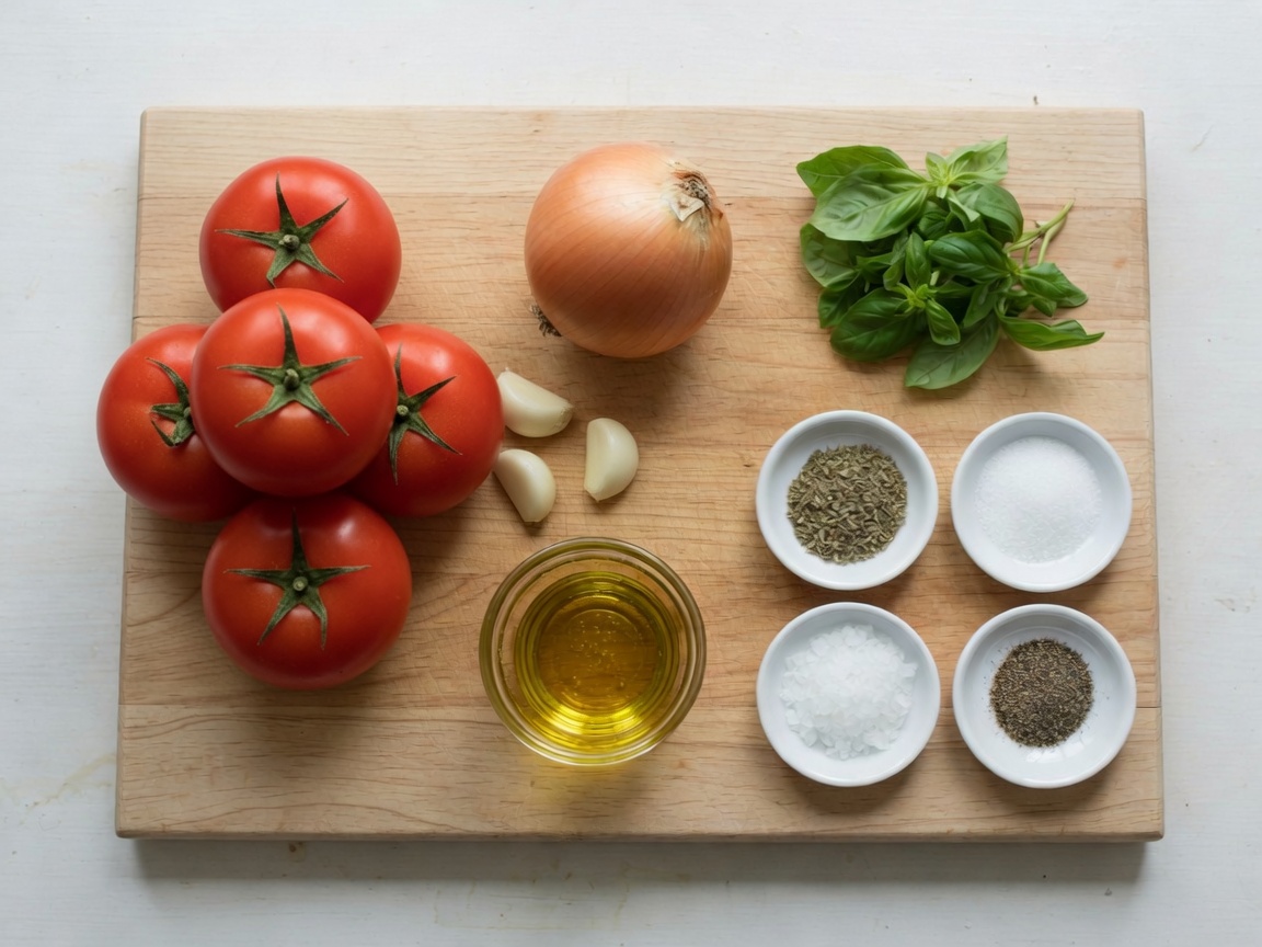 Ingredients for Tomato Sauce