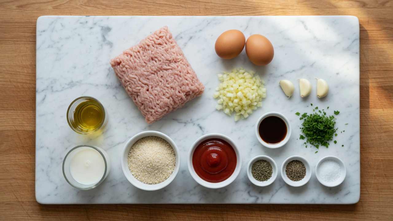 Ingredients for Turkey Meatloaf